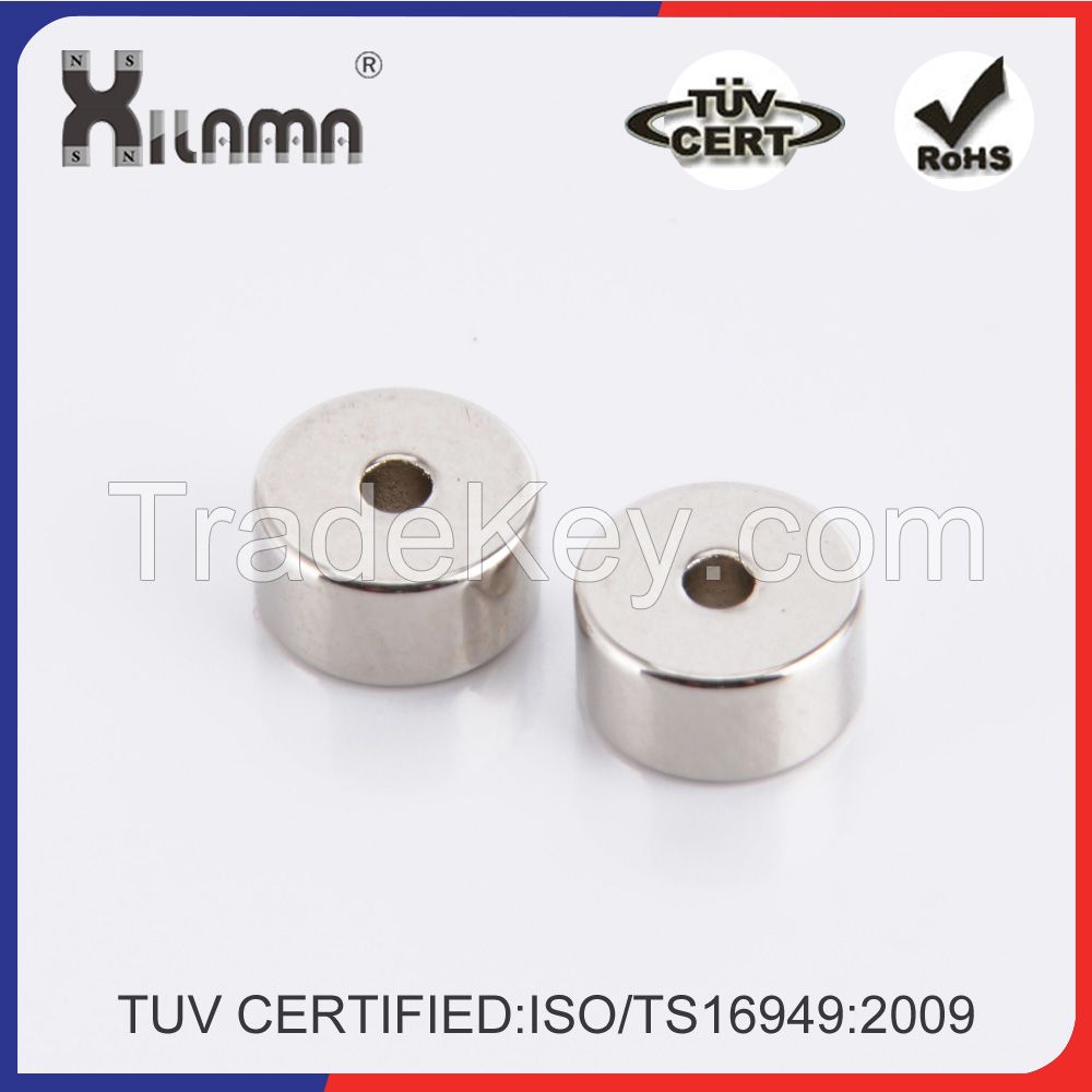 Countersunk Strong N52 Sintered Permanent Neodymium Magnet with Hole