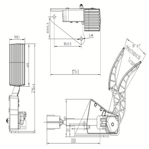 electronic suspended pedal