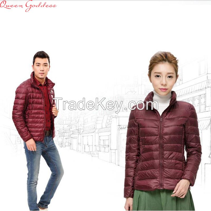 Men and women down jacket down jacket short section Slim collar Korean