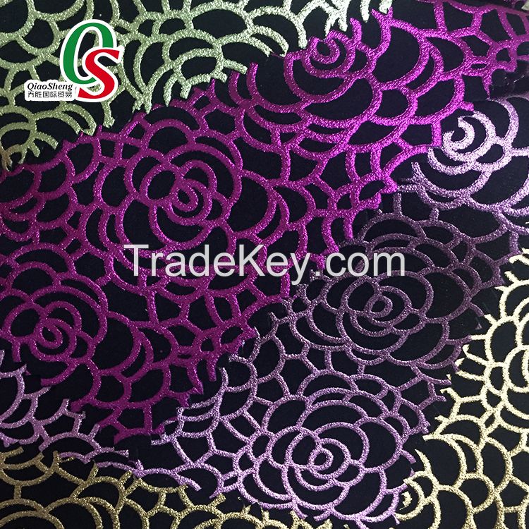 printed flock fabric