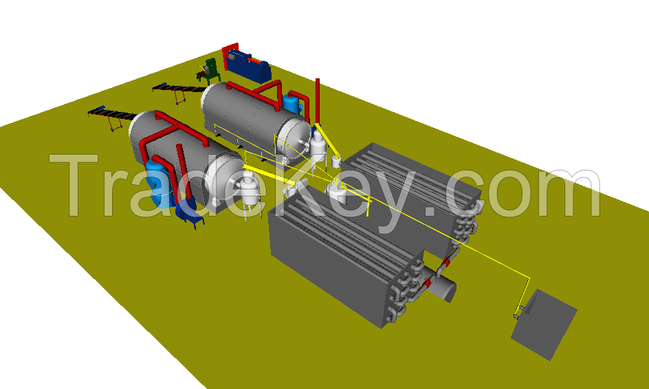 Pyrolysis plant B-20 (double reactors)