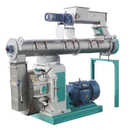 SZLH350 screw feeder and conditioner included die ring feed pellet pressing pelletizer 