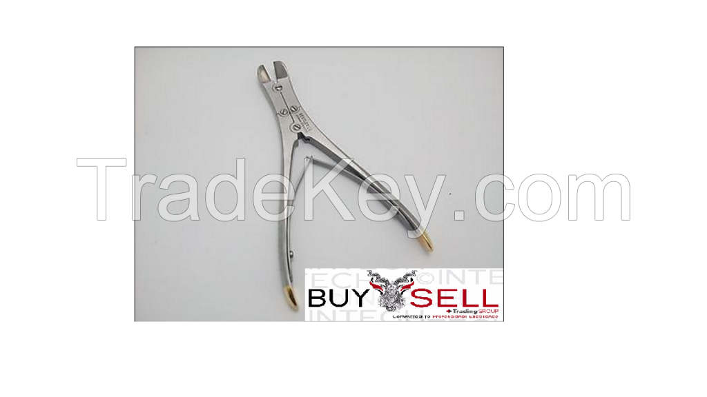 T/C Pin &amp; Wire Cutter Orthopedic Surgical 8.5&quot; Angled Curved