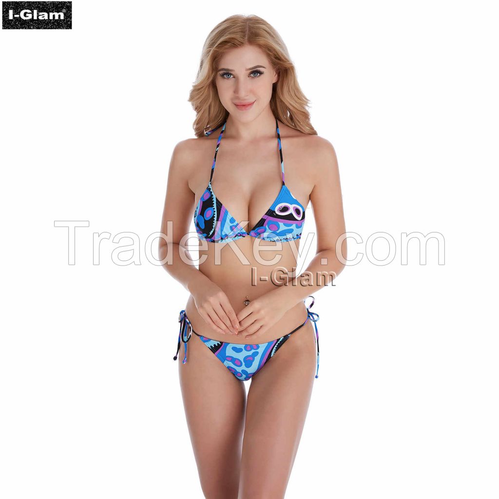 I-Glam Dream Printed Sexy Women Brazilian Bikini Swimwear