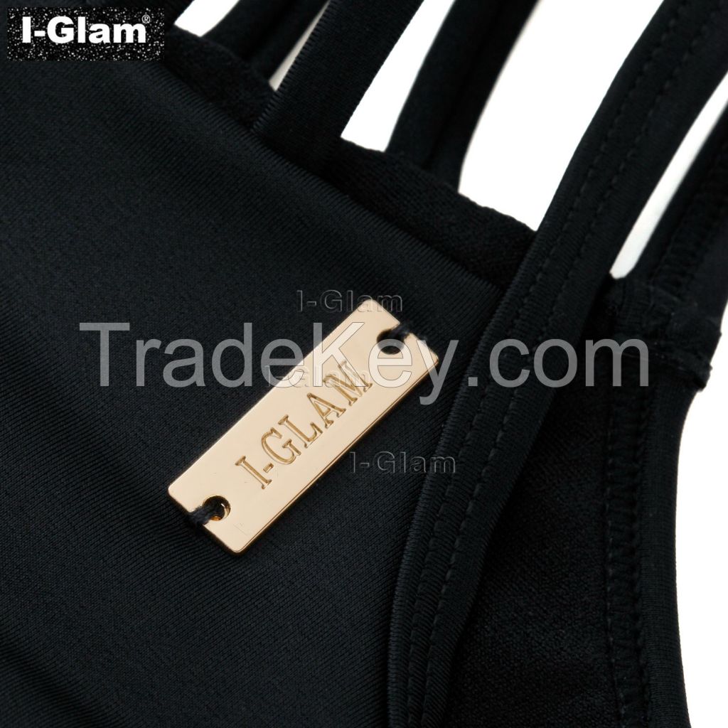 I-Glam Black Sexy One-piece Bikini Swimwear