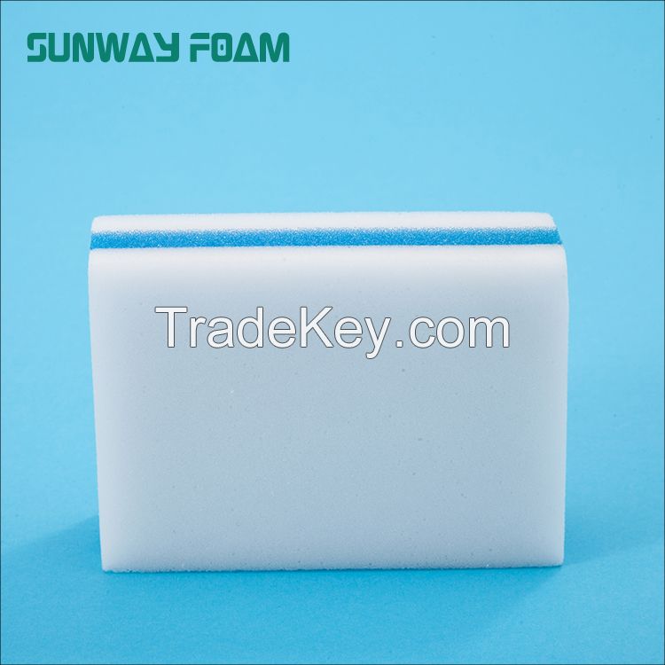 Sunway Wholesale  complex melamine Sponge with PU