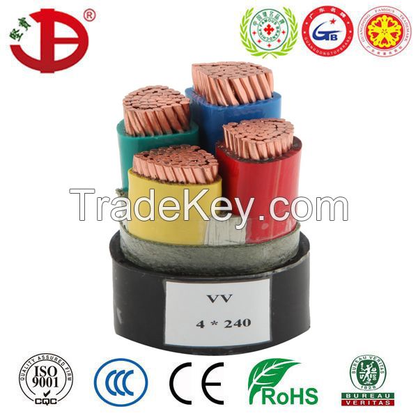 IEC60502 Copper Conductor PVC Insulation NYY Cable VV Power Cable