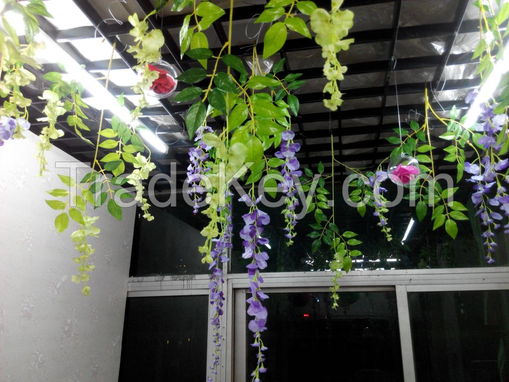 artificial wisteria flowers ceiling decoration