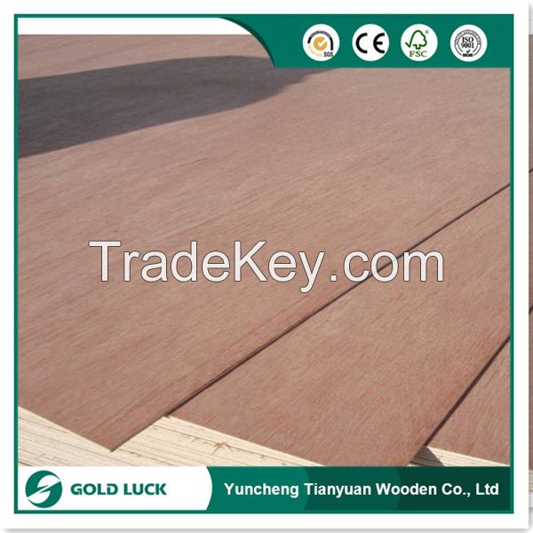 Furniture Grade Okoume Face/Back Commercial Plywood