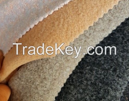 Wool Blended Terry and Melton Types of Woven Fabrics 58&quot;