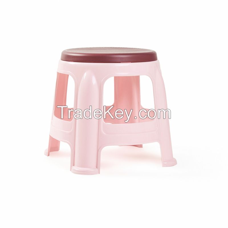 PP children bathroom stool round small plastic stacking stool