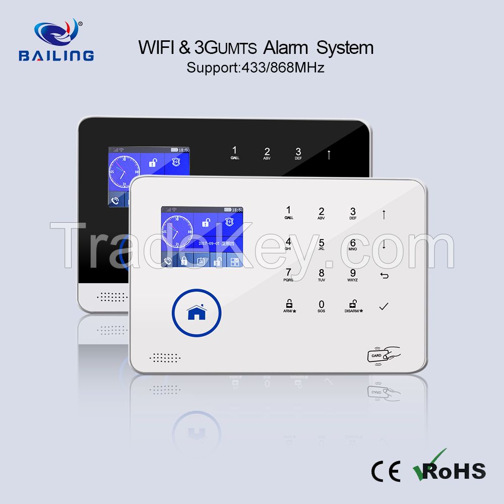 2017 new hotsale home alarm system BL-6600 wifi+gsm/wifi+wcdma alarm system