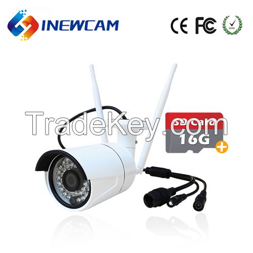 16G SD Card 4MP Wireless Onvif Outdoor Wifi IP Camera With Free UID