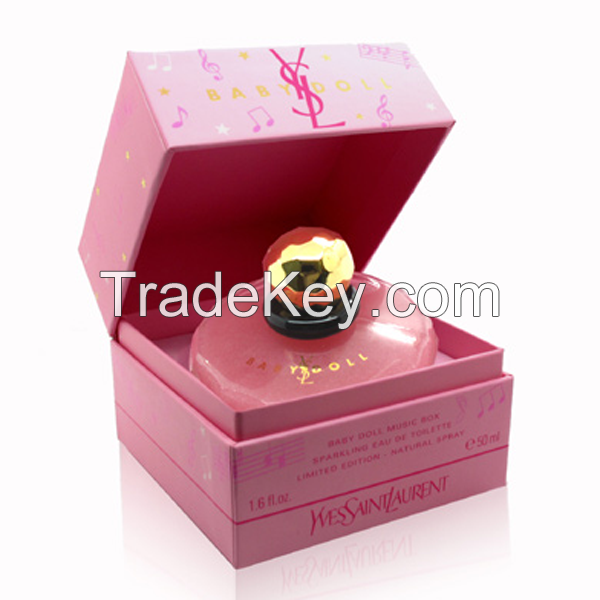 Luxury Cardboard cosmetic Perfume box with Lid