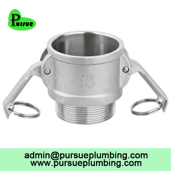 stainless steel 304 316 aluminum Camlock B male coupler