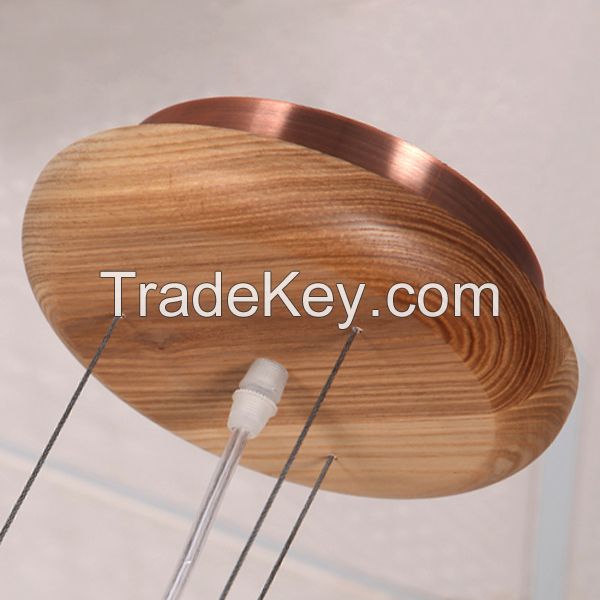 modern wooden chandelier pendant lamp indoor 