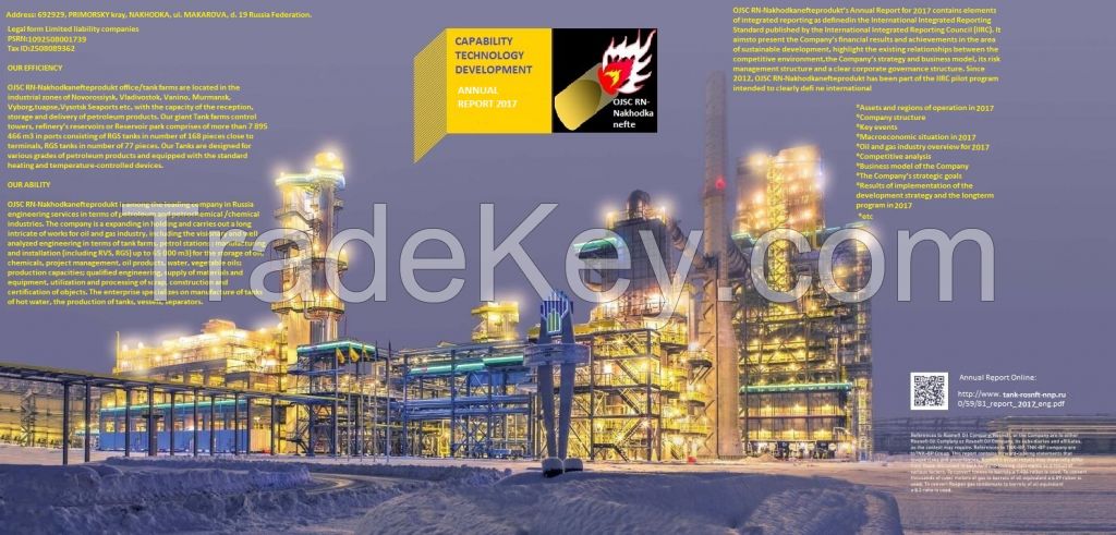 ABOUT  US   : OJSC RN-Nakhodkanefteprodukt,  OJSC RN-Nakhodkanefteprodukt, is one of Rosneft biggest Subsidiaries, OJSC RN-Nakhodkanefteprodukt  owns a refinery and an the only oil loading terminal in the port of Nakhodka, and also controls all rosneft&am