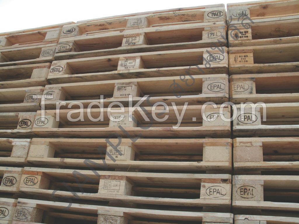 Euro wood pallet secondhand