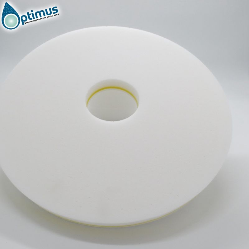 White Magic Floor Pad Eraser Sponge round melamine floor sponge for machine