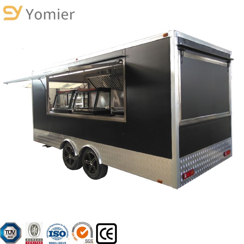 China Mobile Fast Food Truck, Hot Dog Cart, Ice Cream Trailer