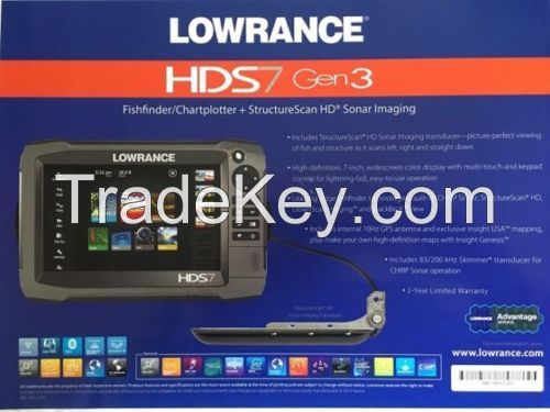 Lowrance HDS-7 GEN3 Insight USA with 50/200 Khz Transom Mount Transd