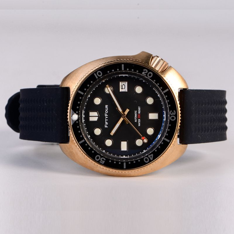 Bronze mechanical automatic movement diver 300m water resistance men watch 6105