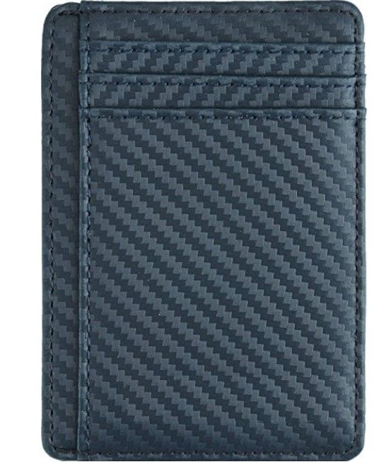 Slim Carbon Fiber PU Leather Wallet