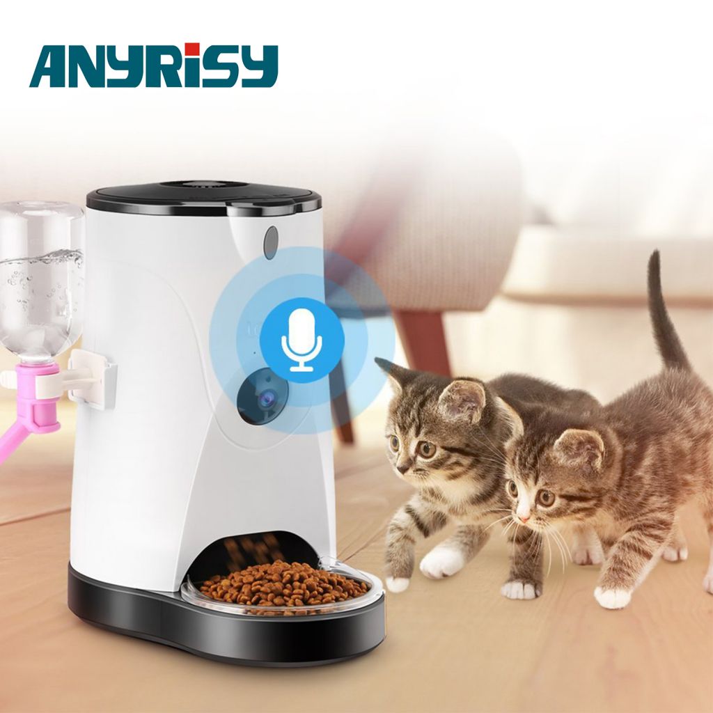 Wifi connecting APP Remote Automatic pet feeder with 4L Capacity