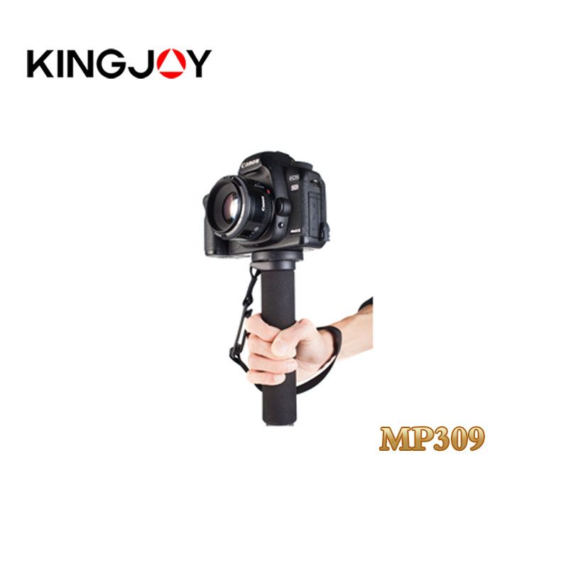 OEM Kingjoy 5 section flip lock lightweight aluminum camera monopod for travel