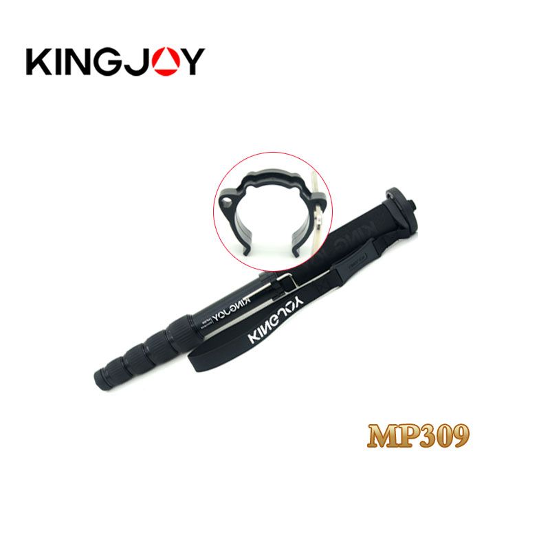 OEM Kingjoy 5 section flip lock lightweight aluminum camera monopod for travel