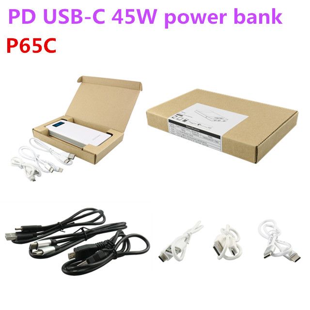 2018 newest portable smart PD power bank, rechargeable batteries for laptops