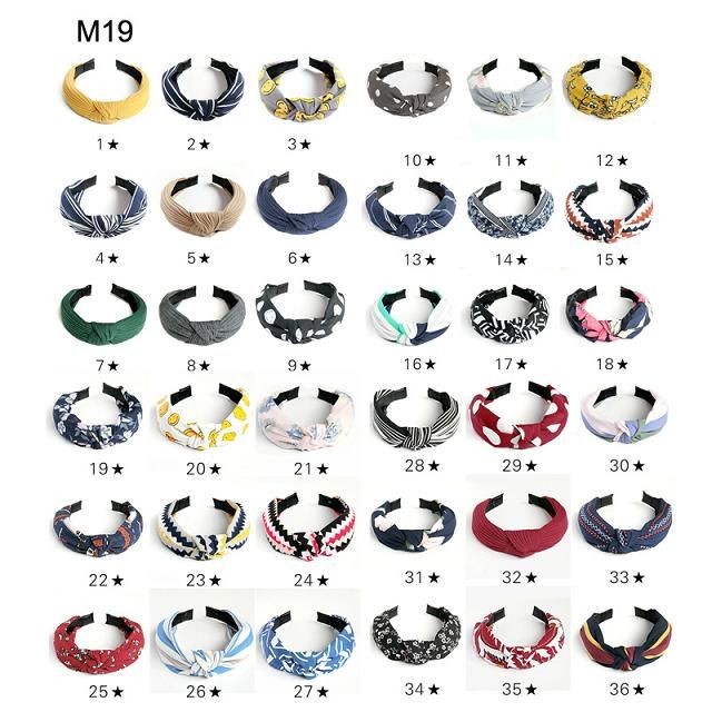 36 color hairbands fabric lady hair ornaments summer fashion accessories