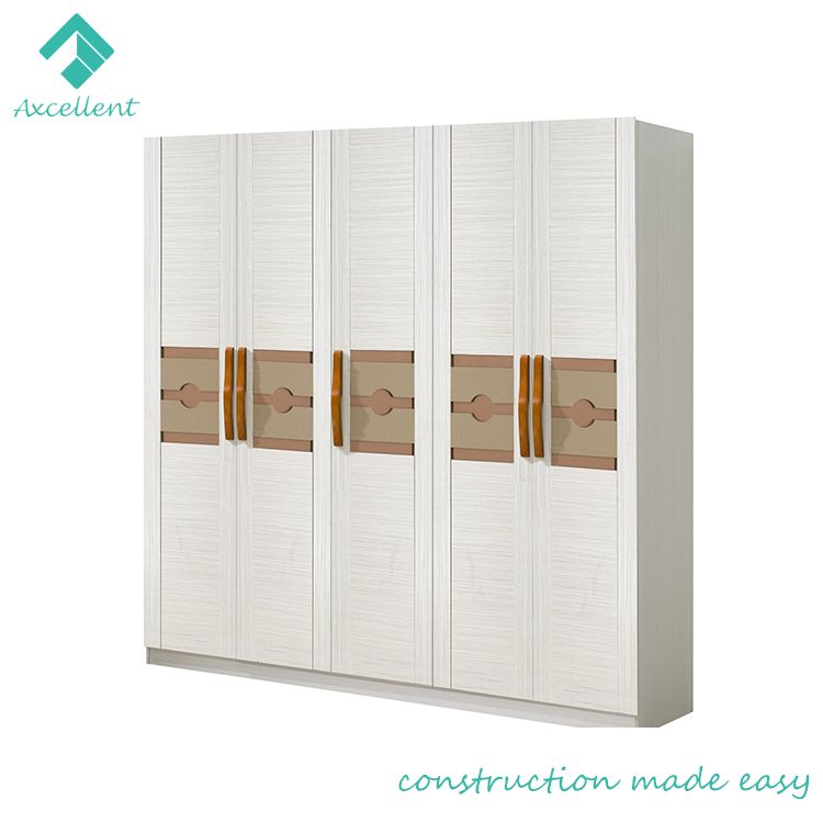 Foshan manufacturer low price MDF wooden bedroom wardrobe