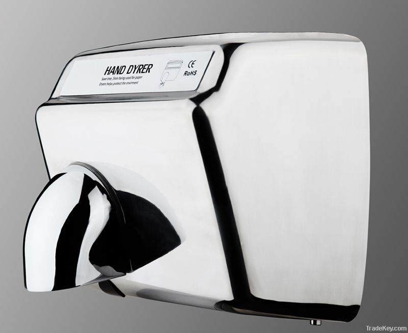 High speed stainless steel hand dryer, sensor hand dryer