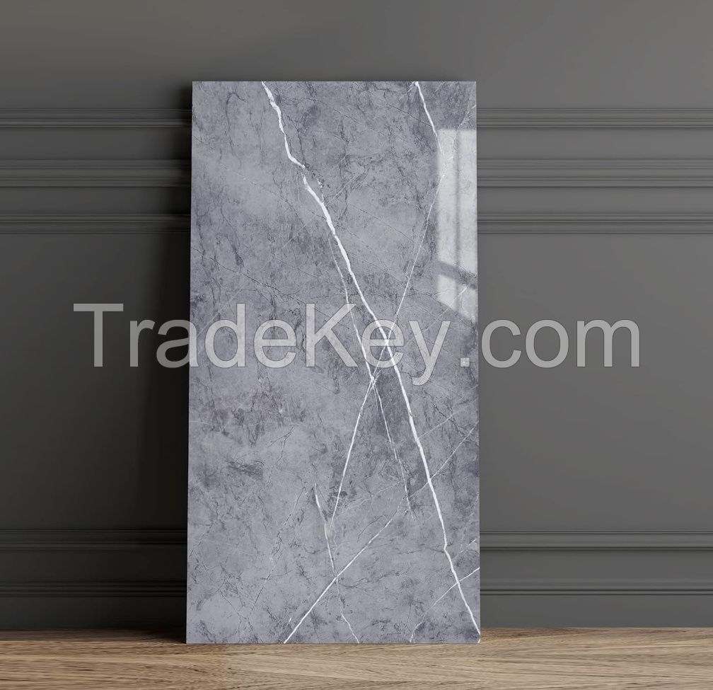 Interior Decoration Wall Panels Peel and Stick 4ftX8ft Backsplash Marble Sheet PVC Panel Stone Look Tile, Ideal for: Kitchen Bathrooms Living Rooms Bedrooms