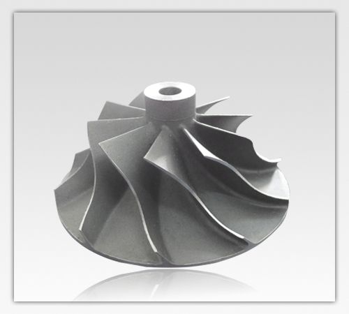 custom machining precision investment casting titanium compressor wheel