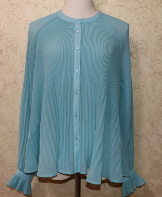 lady's pleat shirt, blouse 