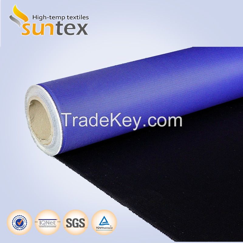 24 oz Thermal PU fiberglass fabric insulation fireproof material