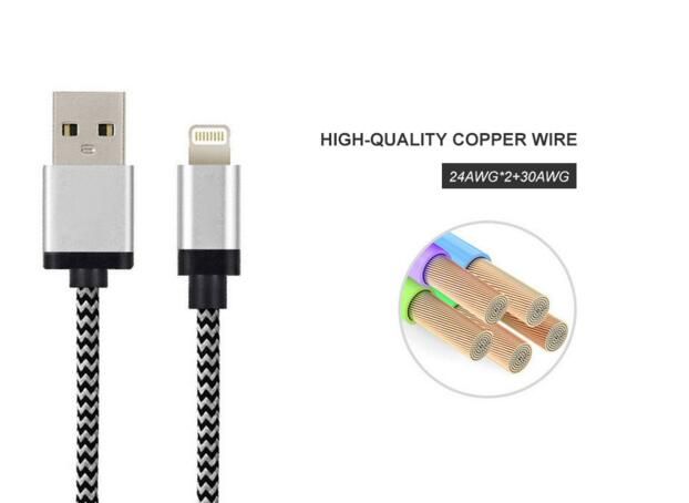 Braided USB Cable  MFi Certified for Apple