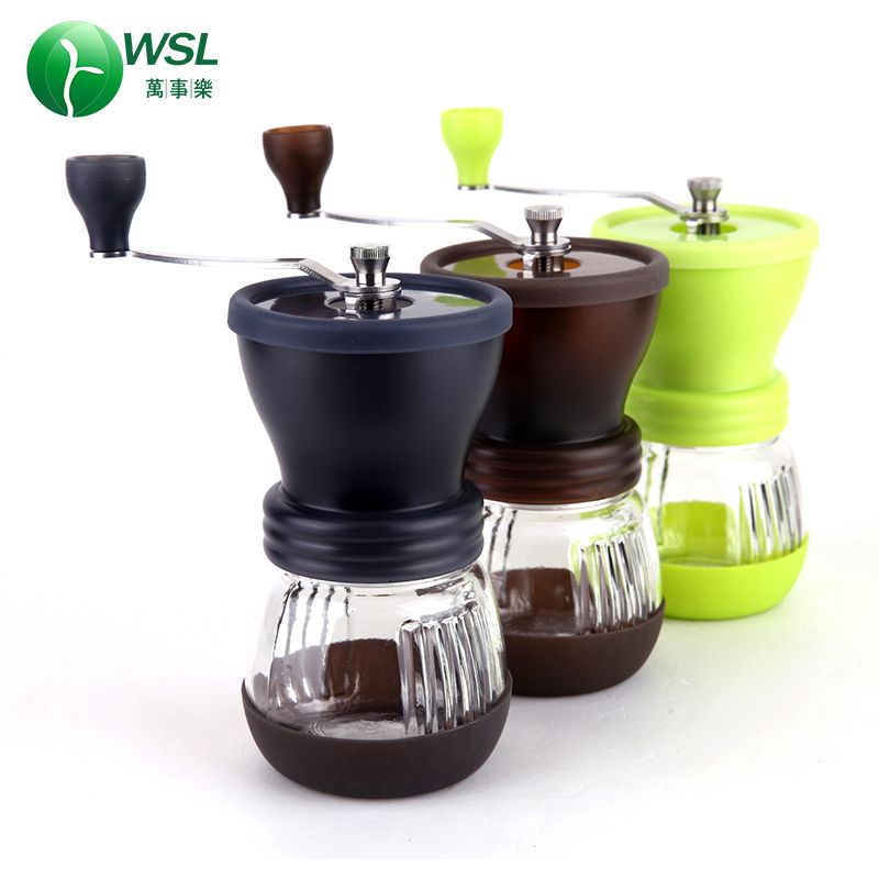 factory price black brown lemon green great manual coffee grinder mill