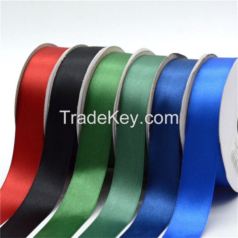 2'both side customized  satin woven ribbon for gift packaging