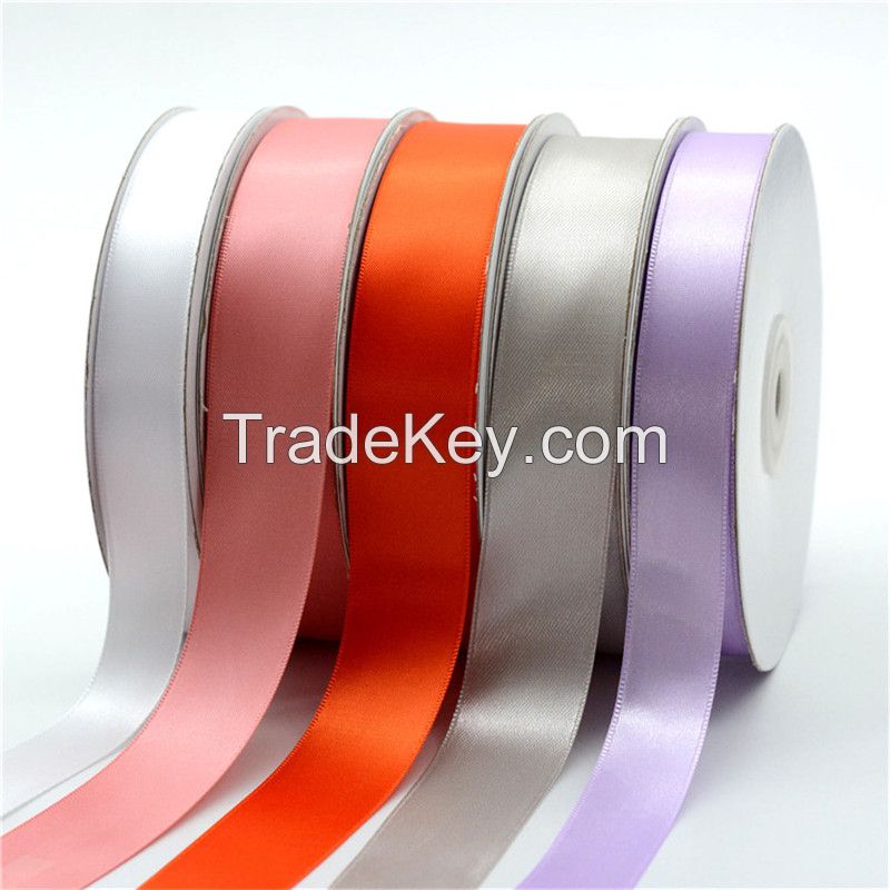 2'both side customized  satin woven ribbon for gift packaging