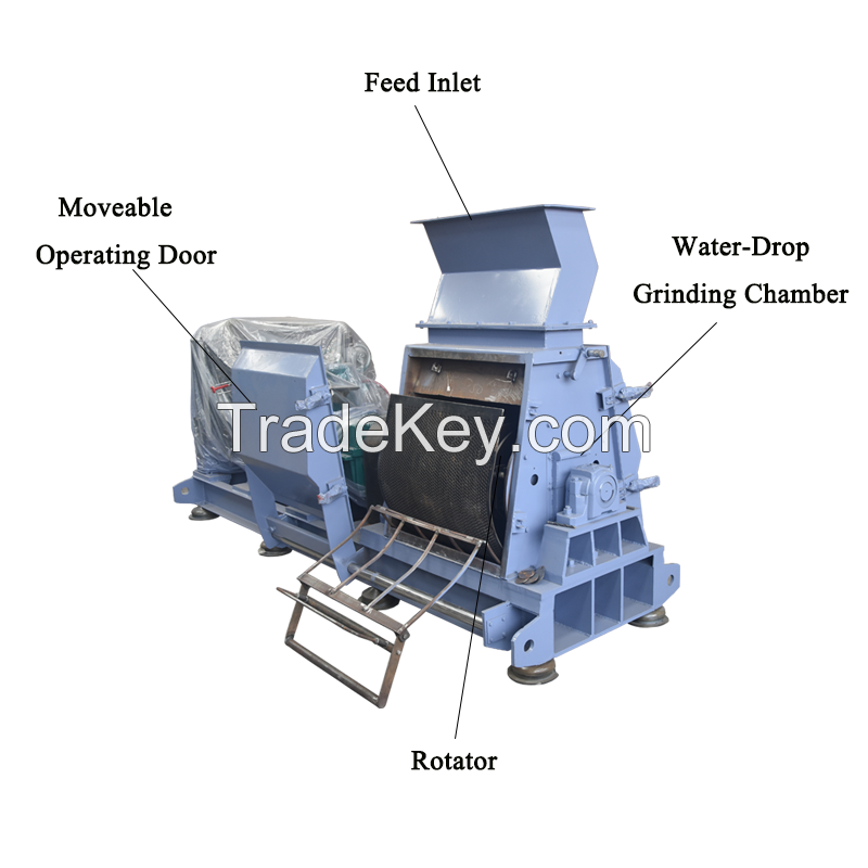 Water Drop Animal Feed Grinding Hammer Mill Machine With Good Price