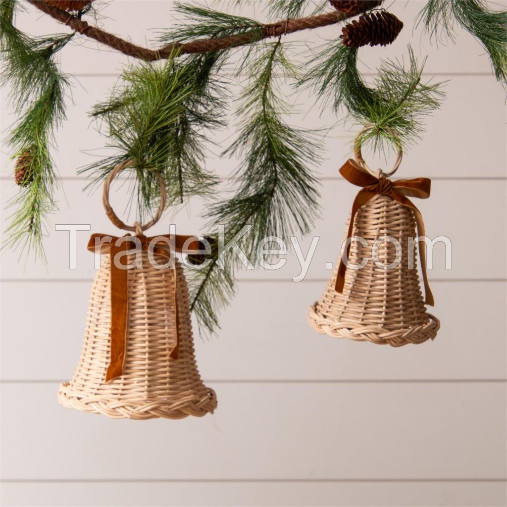 Vietnam Woven Rattan Bell - Charming, Durable Craft Perfect for Home Decor and Unique Gift Ideas