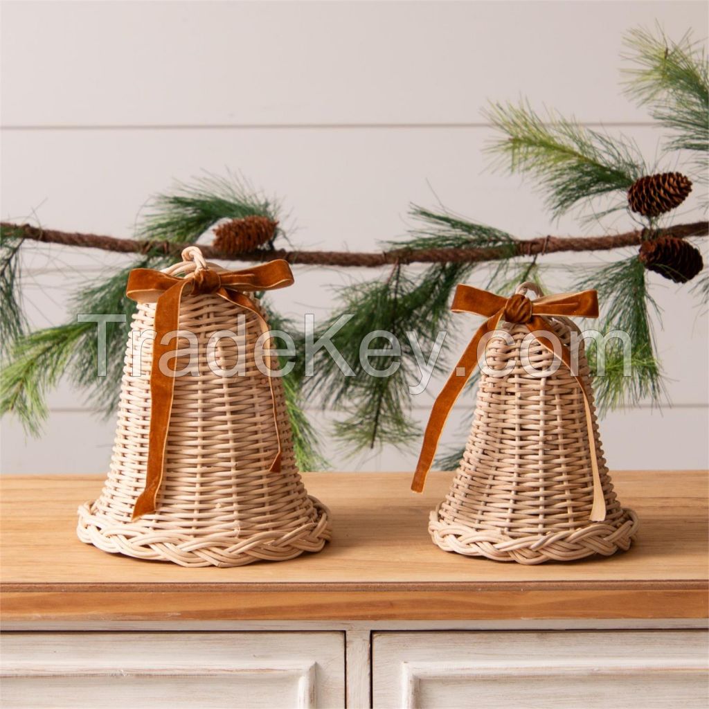 Vietnam Woven Rattan Bell - Charming, Durable Craft Perfect for Home Decor and Unique Gift Ideas