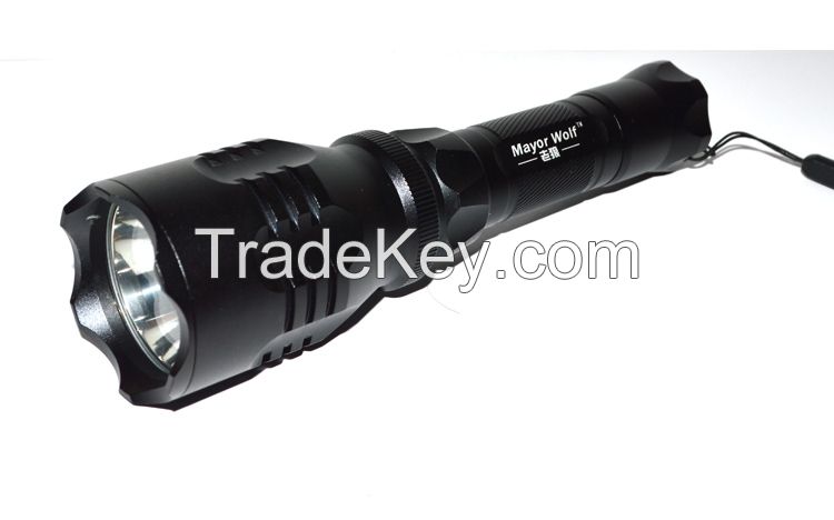 10000 lumen aluminum adjustable zoomable led flashlight