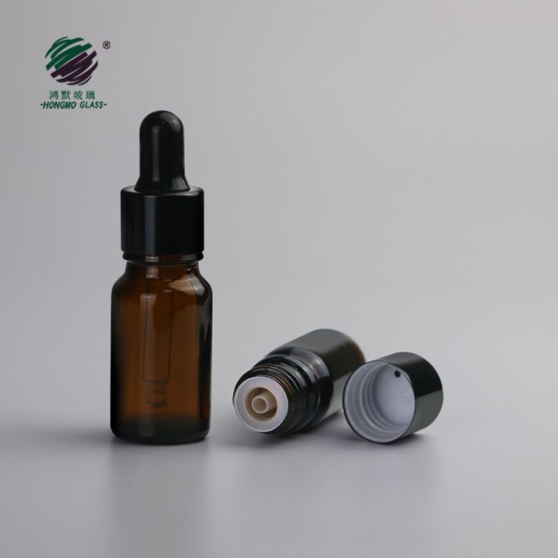 amber essential oil glass dropper bottle with spray pump for cosmetic packaging 5ml 10ml 15ml 20ml 30ml 50ml 100ml