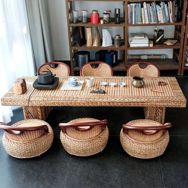Garden Rattan sofa tea coffee set