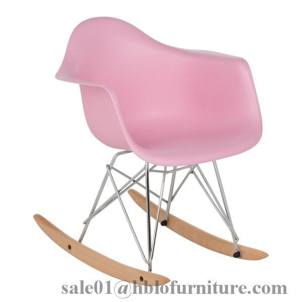 PP chair metal tube / wooden legs plastic dining chair