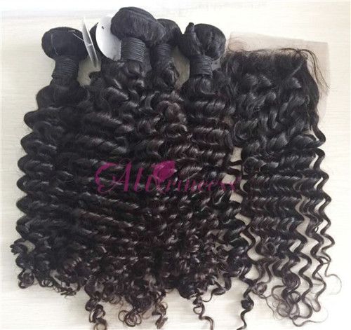 Deep Wave Virgin Human Hair Weaves